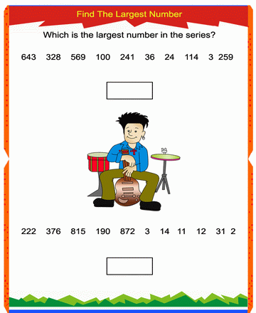 Largest Number 31 Sheet