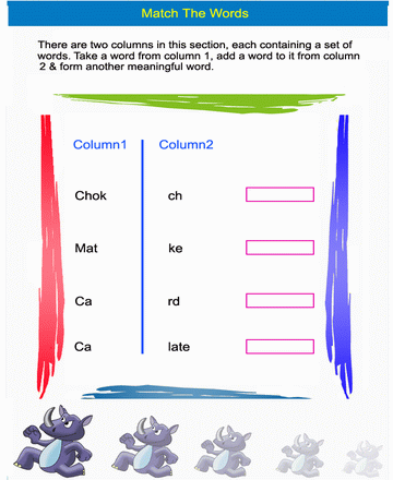 Matching Words 34 Sheet