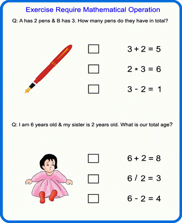 Mathematical Operation 1 Sheet