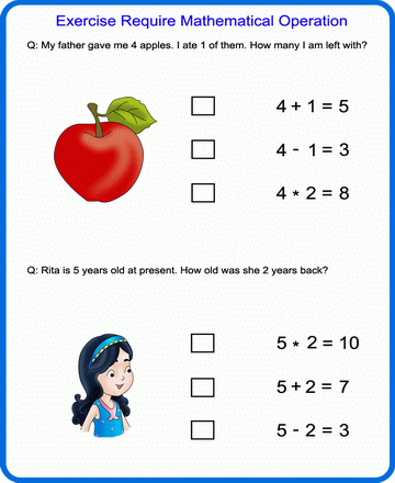 Mathematical Operation 2 Sheet