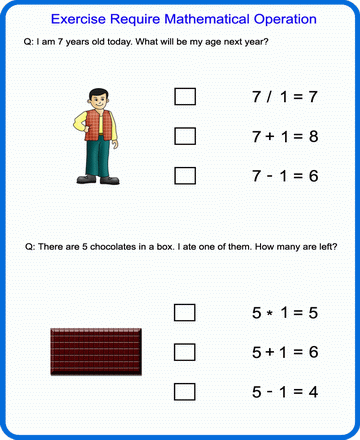 Mathematical Operation 4 Sheet