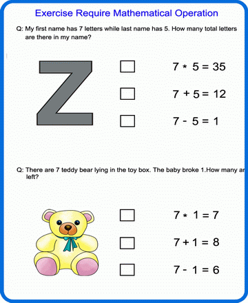 Mathematical Operation 47 Sheet