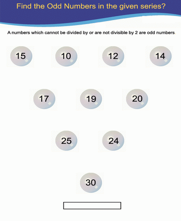 Odd Number 1 Sheet