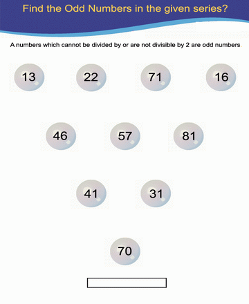 Odd Number 12 Sheet