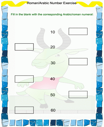 Roman Numbers 23 Sheet