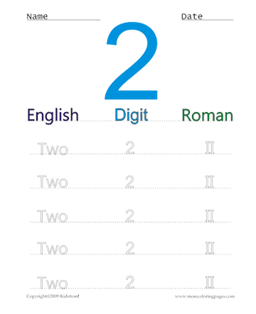 Roman Numerals 2 Sheet