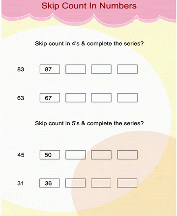 Skip Numbers 31 Sheet