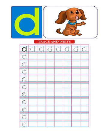 Small Letter D Sheet