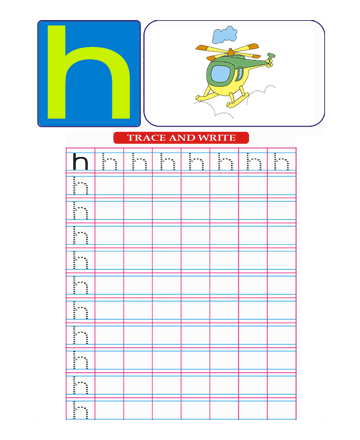 Small Letter H Sheet