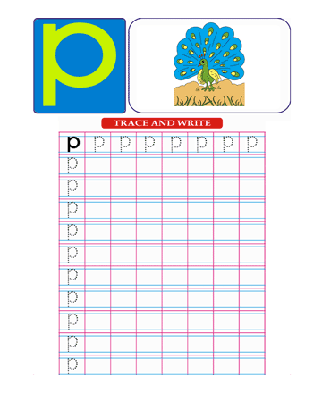 Small Letter P Sheet