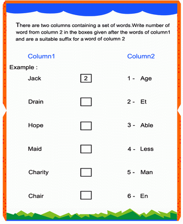 Suffix 12 Sheet