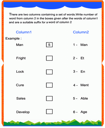 Suffix 14 Sheet