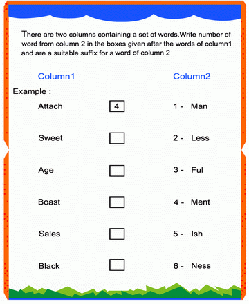 Suffix 15 Sheet