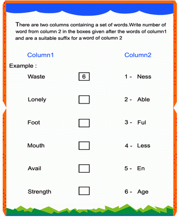 Suffix 22 Sheet