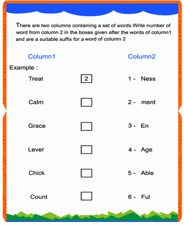 Suffix 23 Sheet