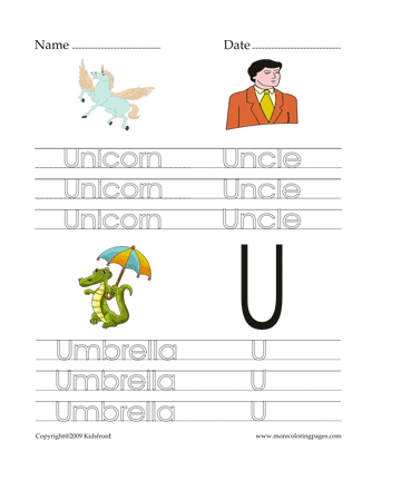 Letter U Words Worksheet Sheet