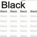 Black Word Color Coloring Worksheet