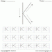 Block Letter Dot To Dots K