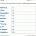 Describing Words Alphabetical Worksheet