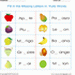 Fruits Worksheet