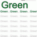 Green Word Color Coloring Worksheet