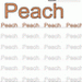 Peach Word Color Coloring Worksheet