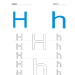Small And Capital Letter H