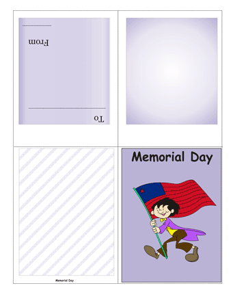 Colored Memorial Day Card Without Quotes Coloring Pages