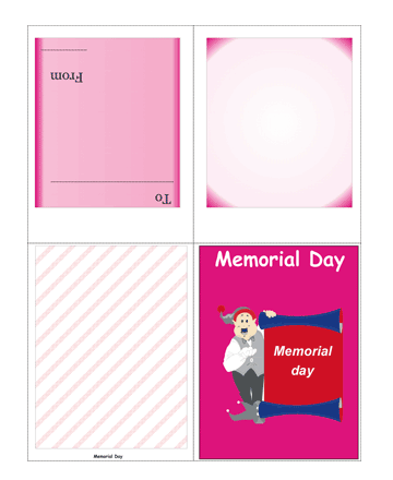 Colored Memorial Day Card Without Quotes Coloring Pages