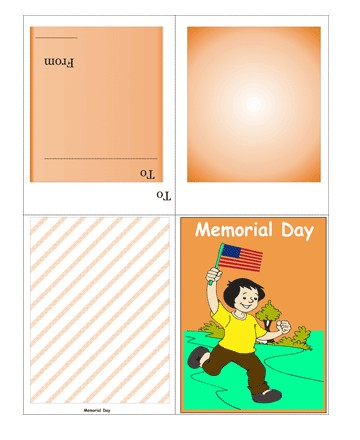 Colored Memorial Day Card Without Quotes Coloring Pages