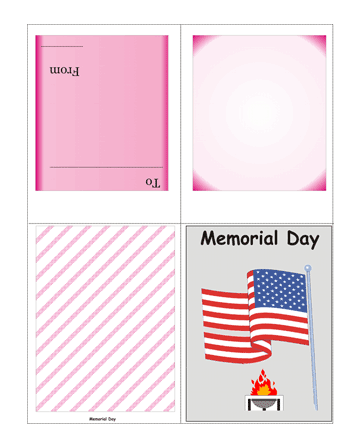 Colored Memorial Day Card Without Quotes Coloring Pages