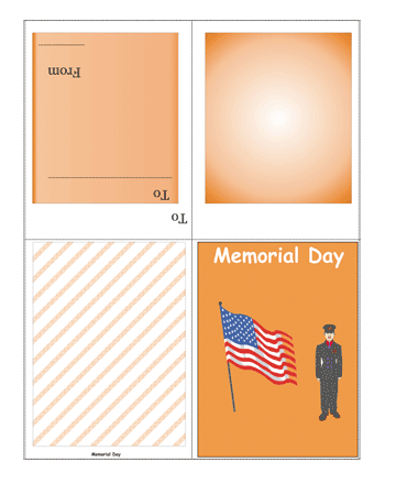 Colored Memorial Day Card Without Quotes Coloring Pages