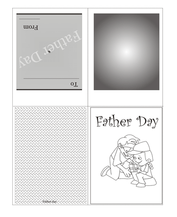 Color The Fathers Day Card Without Quotes Coloring Pages