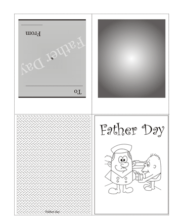 Color The Fathers Day Card Without Quotes Coloring Pages