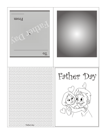 Color The Fathers Day Card Without Quotes Coloring Pages