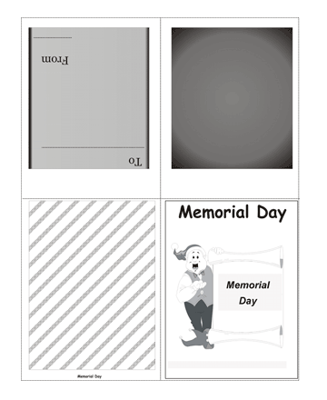 Color The Memorial Day Card Without Quotes Coloring Pages