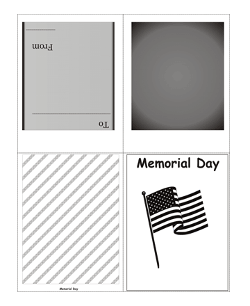 Color The Memorial Day Card Without Quotes Coloring Pages