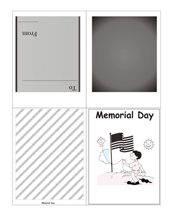 Color The Memorial Day Card Without Quotes Coloring Pages