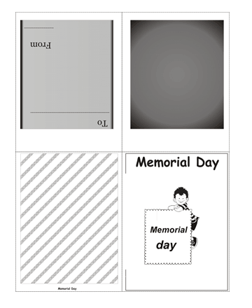 Color The Memorial Day Card Without Quotes Coloring Pages