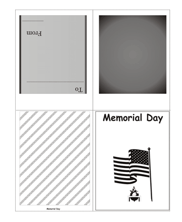 Color The Memorial Day Card Without Quotes Coloring Pages