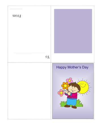 Colored Mothers Day Card Without Quotes Coloring Pages