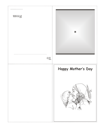 Color The Mothers Day Card Without Quotes Coloring Pages