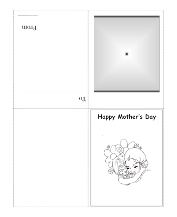 Color The Mothers Day Card Without Quotes Coloring Pages
