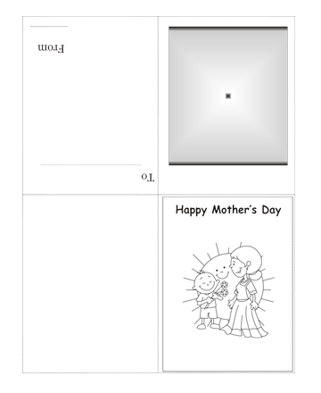 Color The Mothers Day Card Without Quotes Coloring Pages