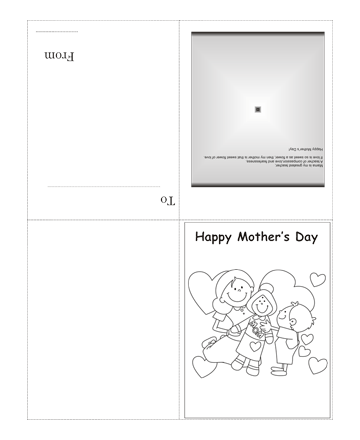 Color The Mothers Day Card With Quotes Coloring Pages