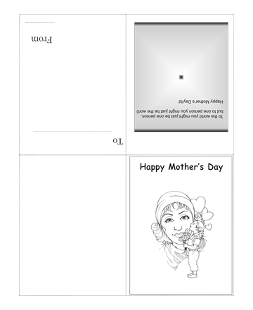 Color The Mothers Day Card With Quotes Coloring Pages