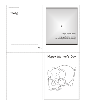 Color The Mothers Day Card With Quotes Coloring Pages