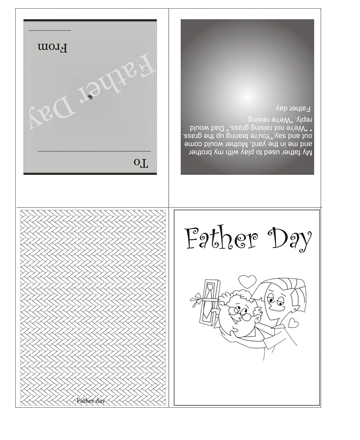 Color The Fathers Day Card With Quotes Coloring Pages