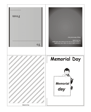 Color The Memorial Day Card With Quotes Coloring Pages