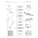 Small Alphabet Work Sheets